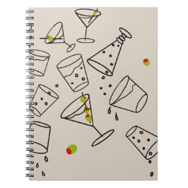 Drinks Spiral Notebook Anteckningsbok