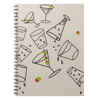 Drinks Spiral Notebook Anteckningsbok