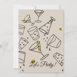 Drinkspartys-invitation Inbjudningar