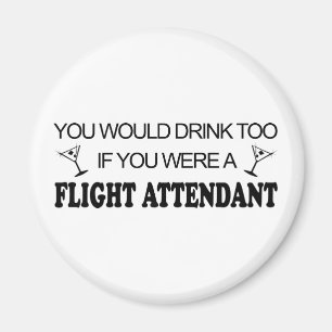 DrinkToo - flygvärdinna Magnet