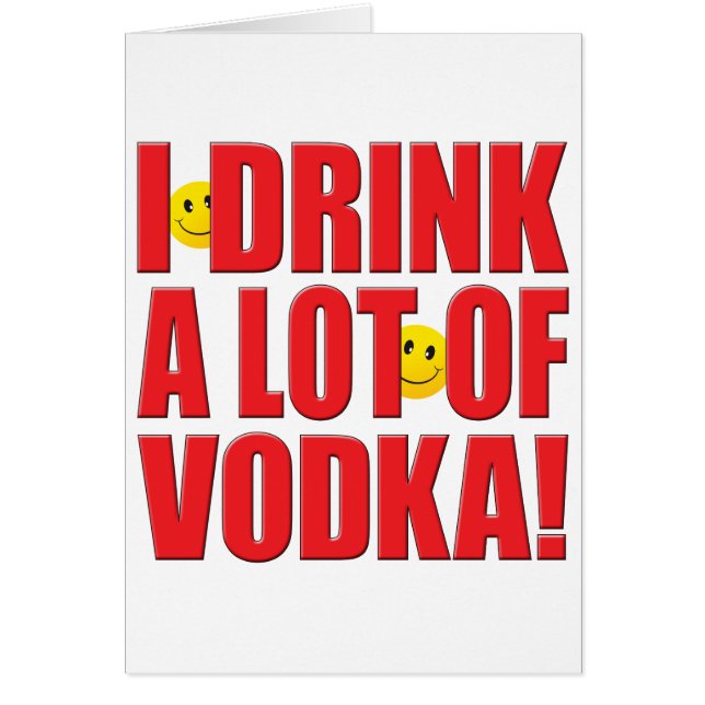 DrinkVodkaliv Hälsningskort (Framsidan)