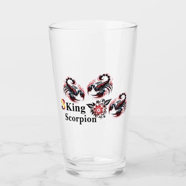 Drinkware för 3 Kung Sporpion Glaskopp (Framsida)