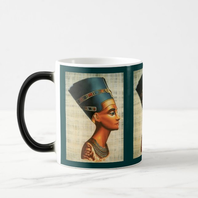 Drinkware för Egyptica Queen Nefertiti Ancient His Magisk Mugg (Vänster)