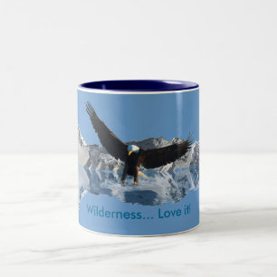 Drinkware för landande Örn Wildlife-supporter Två-Tonad Mugg