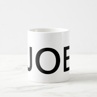 Drinkware för mugg för JOE textkaffe koffein