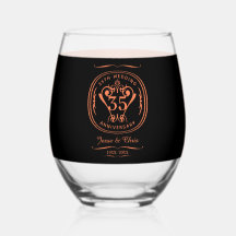 Drinkware-uppsättning för årsdag för 35e