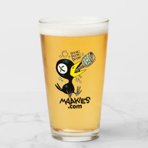 Drinky Kråka Dook Pint Glass Glaskopp
