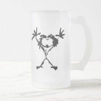 drio stickman frostat ölglas