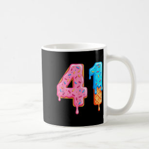 Drip 41 Meme Cool Baseball Stil Nummer Fyrtioett Kaffemugg