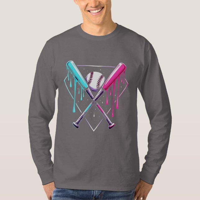 Drip Baskeball Fladdermus Magic - Neon Stänk Home  T Shirt (Framsida)