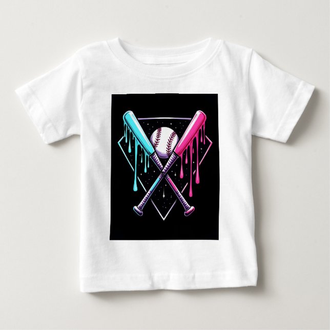 Drip Baskeball Fladdermus Magic - Neon Stänk Home  T Shirt (Framsida)