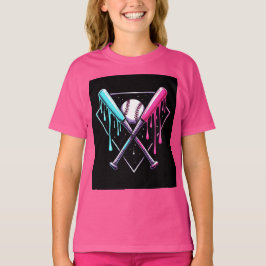 Drip Baskeball Fladdermus Magic - Neon Stänk Home  T Shirt