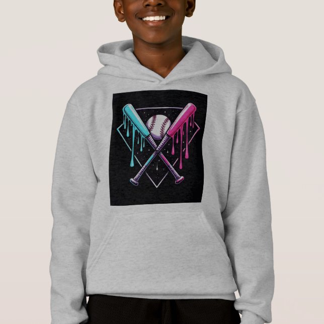 Drip Baskeball Fladdermus Magic - Neon Stänk Home  T Shirt (Framsida)