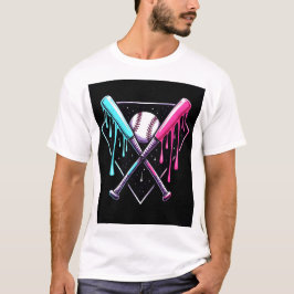 Drip Baskeball Fladdermus Magic - Neon Stänk Home  T Shirt