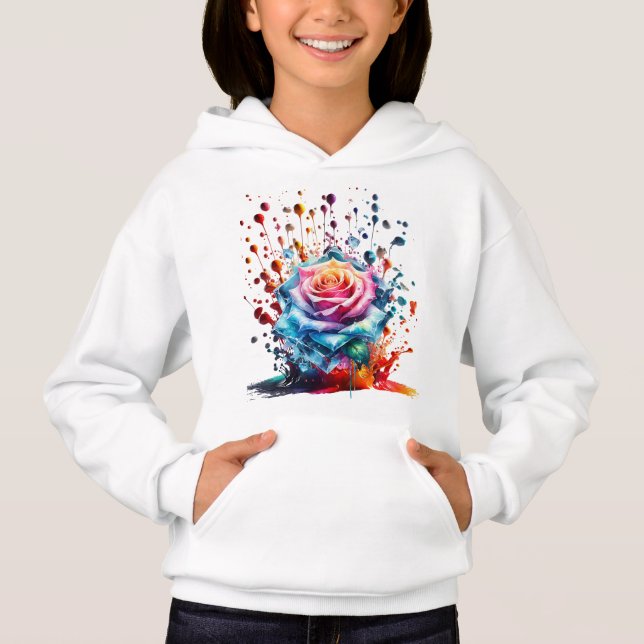 DRIP DROP ICE RO SOM STYRS AV TRREAL HOODIE T SHIRT (Framsida)