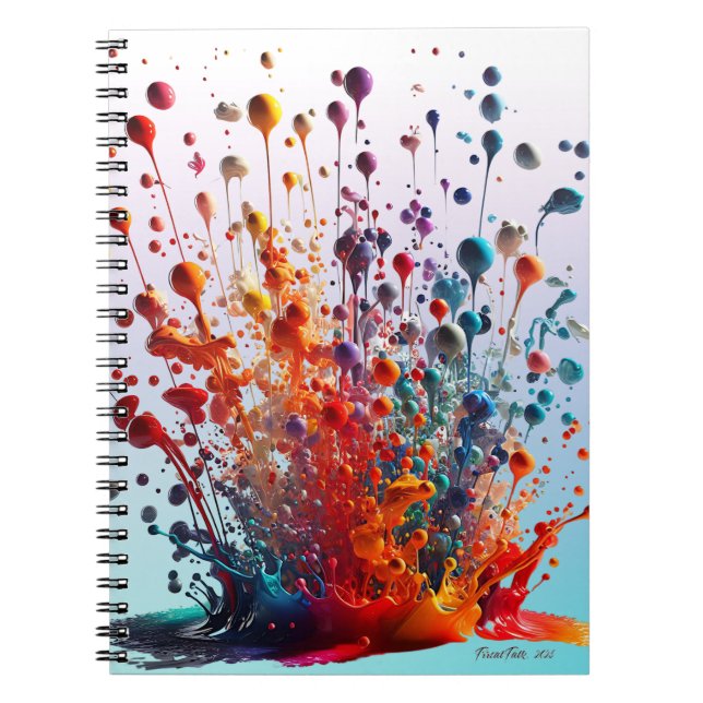 DRIP DROP SPLATTER ANTECKNINGSBOK (Framsidan)