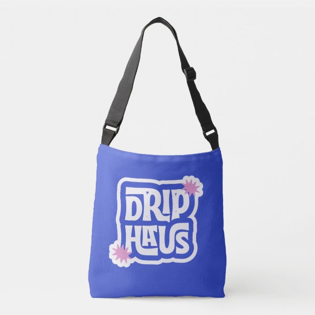 Drip Haus – Retro Lekfull Logotyp Axelväska (Framsida)