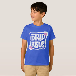 Drip Haus – Retro Lekfull Logotyp T Shirt