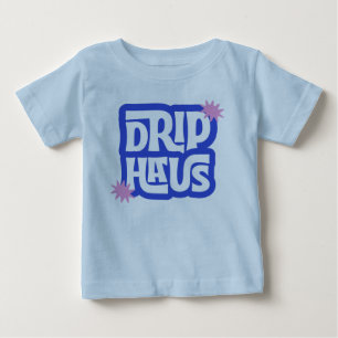 Drip Haus – Retro Lekfull Logotyp T Shirt