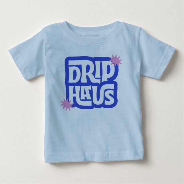 Drip Haus – Retro Lekfull Logotyp T Shirt (Framsida)