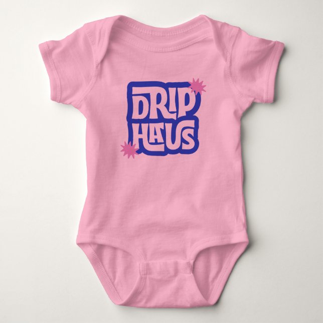 Drip Haus – Retro Lekfull Logotyp T Shirt (Framsida)