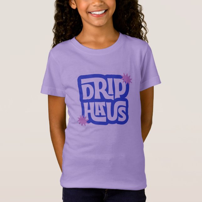 Drip Haus – Retro Lekfull Logotyp T Shirt (Framsida)