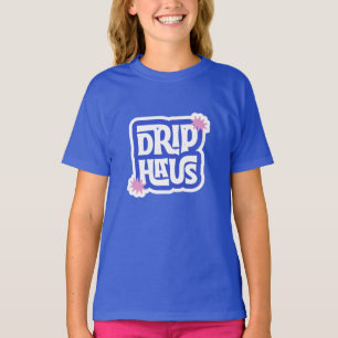 Drip Haus – Retro Lekfull Logotyp T Shirt