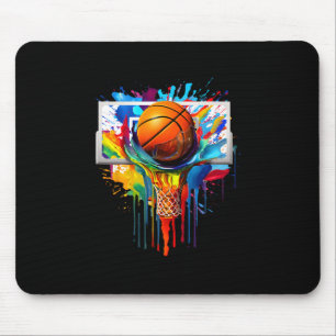 Drip Sketll Måla Splash Droppande Sketll Slam Dunk Musmatta