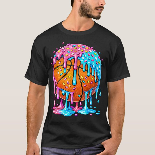 Drippande Glassbasket T Shirt (Framsida)