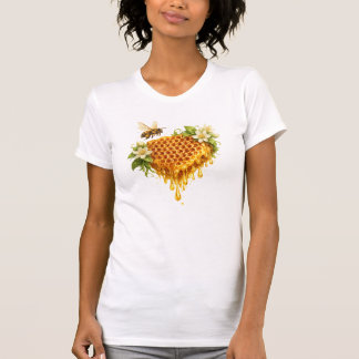 Drippande honung hjärta t shirt