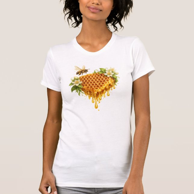 Drippande honung hjärta t shirt (Framsida)