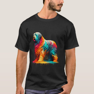 Drippande konst Bouvier Des Flandern T Shirt