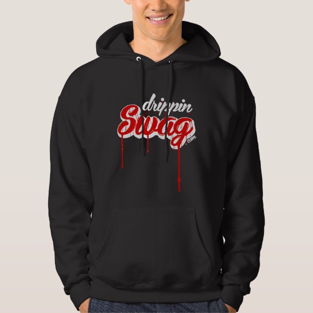 Drippin bylteHoodie (svart/rött) Sweatshirt (Framsida)