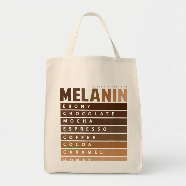 Drippin i Melanin African American Queen Kung Bla Tygkasse (Framsidan)