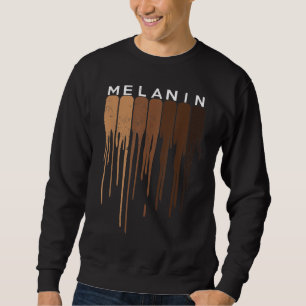Drippin Melanin Black pride Black History Funny Gi Lång Ärmad Tröja