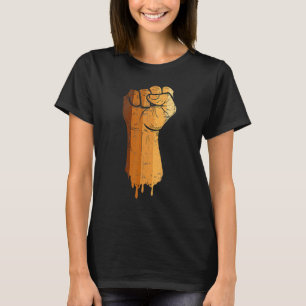 Drippin Melanin Svart Knut Afrikansk Amerikansk Hi T Shirt