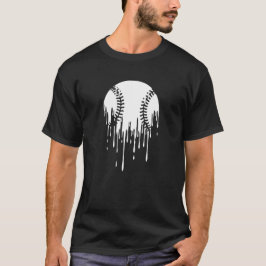 Dripping Baseball Design for Bold Sports Fans T Shirt