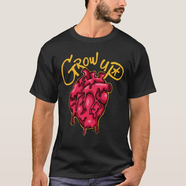 dripping Heart streetwear T Shirt (Framsida)