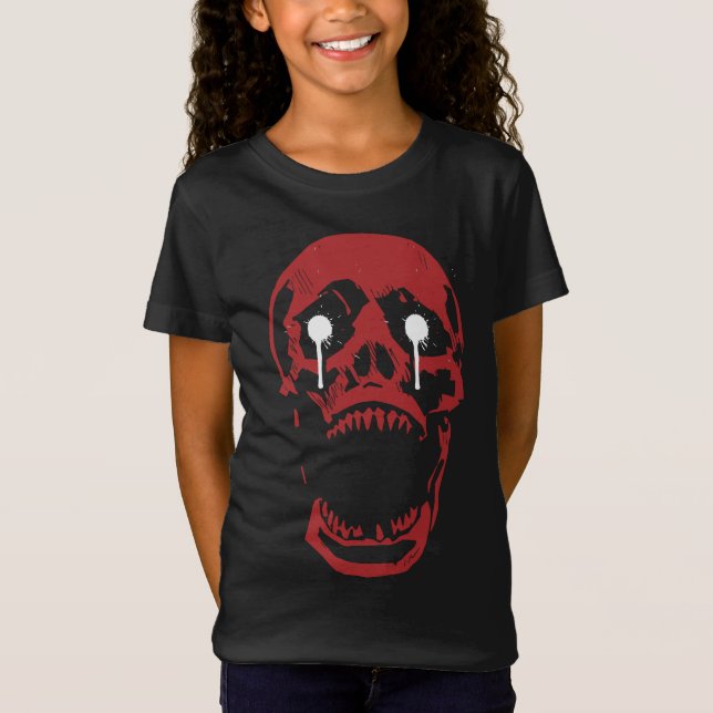 Dripping Red Skull: Gothic Edge T Shirt (Framsida)