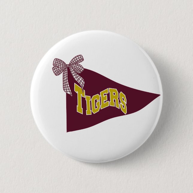 Dripping Springs Tigers Skolanda Pin Knapp (Framsida)