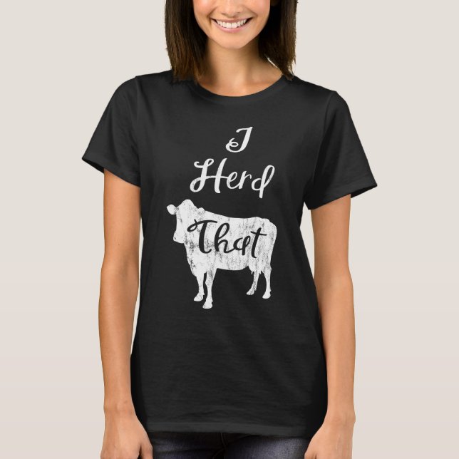 Driv Den Kossa  Bondeträja T Shirt (Framsida)