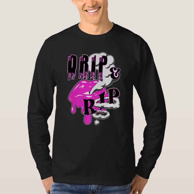 Driv och spricka förångning Läppar och förångande  T Shirt (Framsida)