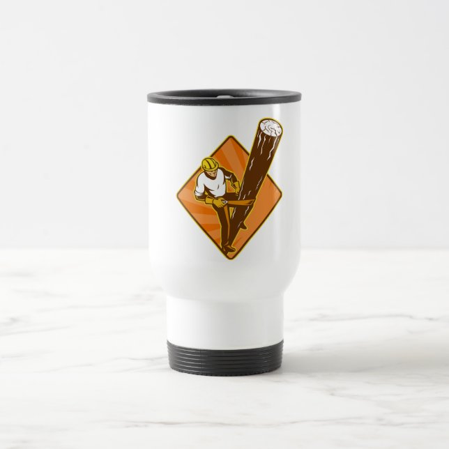 Driva arbetaren för resemugg (Center)