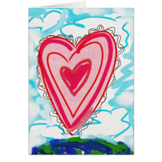 Driva av kärlek hälsningskort