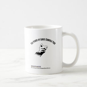 Driva av logik tvingar dig! kaffemugg