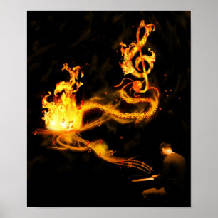 Driva av musik poster