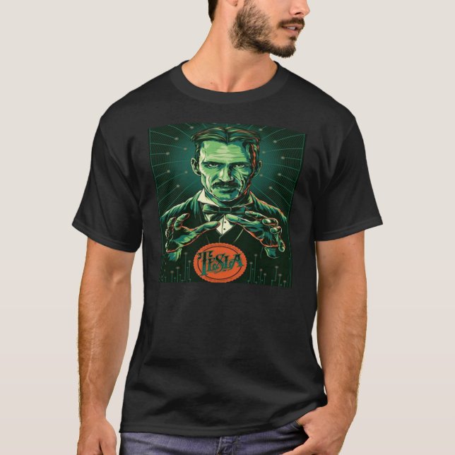 driva av nikolatesla tee shirt (Framsida)