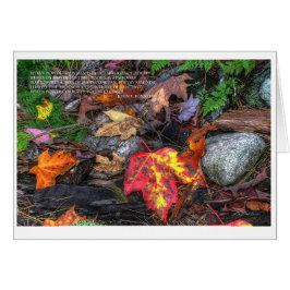 Driva av poesi hälsningskort