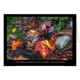 Driva av poesi hälsningskort