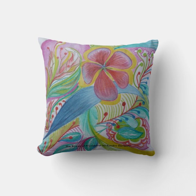 Driva av vänskap kudder kudde (Framsida)